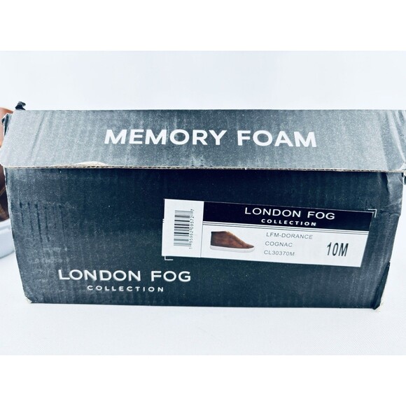 Men's London Fog Dorance Cognac Brown Memory Foam Boots Shoes Size 10 New! - Picture 12 of 13
